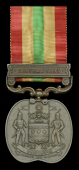 Jummoo and Kashmir 1895, 1 clasp, Chitral 1895, unnamed as issued, clasp backstrap impressed ‘Gurney, London’,...
