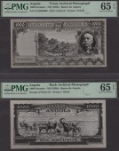 Banco de Angola, De La Rue archival photographs showing the original designs for  1000 Escudos, 1 March 1954, serial...