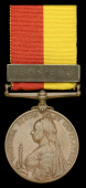 East and Central Africa 1897-99, 1 clasp, 1898, bronze issue (Bhisti Govind Dalvi. 4th. Bo. Rifles.) very fine	...