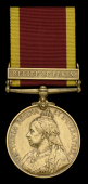 China 1900, 1 clasp, Relief of Pekin, bronze issue (737 Sirdar Raj Wali S. & T. Corps.) cleaned, very fine	 £180-£220