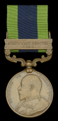 India General Service 1908-35, 1 clasp, North West Frontier 1908, bronze issue (Bearer Miran Bakhsh 34th Sikh...
