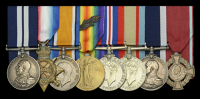 A Great War D.S.M. group of eight awarded to Leading Seaman A. M. Polyblank, Royal Navy, who was decorated for...