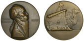 FRANCE, Exposition Coloniale Internationale, Paris, 1931 [executed 1930], Niger, an Art Déco bronze medal by E.-A....