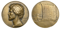 FRANCE, Exposition Coloniale Internationale, Paris, 1931, Mauritanie, an Art Déco bronze medal by E.-A. Monier,...
