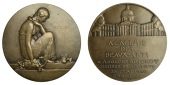 FRANCE, L’Offrande, 1925, an Art Déco bronze medal by P.-M. Dammann for Arthus-Bertrand, adapted for the...