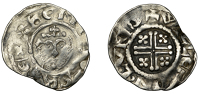 Richard I (1189-1199), Penny, class II, London, Wilhelm, willem on lvnd, 1.36g/3h (SCBI Mass 713ff; N 965; S 1346)....