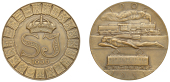 SWEDEN, Svenska Järnvägarnas historia [History of Swedish Railways], 1931, a bronze medal, unsigned, for Sporrong...