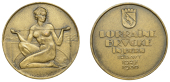 SWITZERLAND, Fertigstellung der Lorraine-Brücke, Berne [Completion of the Lorraine Bridge], 1930, a light bronze...
