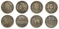 FRANCE, Exposition Coloniale Internationale, Paris, 1931, a group of four Art Déco bronze medals, viz. Afrique, by...