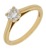 A diamond ring by Cartier, set with a brilliant-cut diamond, mounted in 18ct gold, signed, numbered ‘RO8574’,...