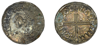 Æthelred II (978-1016), Penny, Long Cross type, Lincoln, Grimr, grim mωo lincol, 1.65g/1h (BEH 1787; N 774; S...