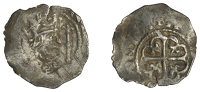 Stephen (1135-1154), Penny, Cross Moline type [BMC I], Northampton, uncertain moneyer, +a[––––]amtv,...