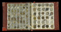 Miscellaneous, A collectors album of miscellaneous Indian and African coins, various metals and types [Lot]. Varied...