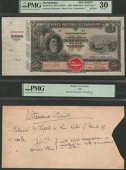 Banco Nacional Ultramarino, Mozambique, specimen 50 Mil Reis, 2 January 1908, no serial number, Alfredo Mendes da...