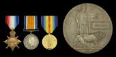 Three: Private J. McCabe, Essex Regiment, who was killed in action at Gallipoli on 6 August 1915

1914-15 Star...