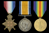 Three: Stoker First Class A. Bullman, Howe Battalion, Royal Naval Division, later Royal Navy and Royal Australian...