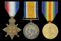 Three: Stoker First Class A. Bullman, Howe Battalion, Royal Naval Division, later Royal Navy and Royal Australian...