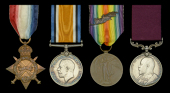 Four: Captain (Quartermaster) J. Ellis, Cheshire Regiment, who served over 30 years with the Colours and witnessed...