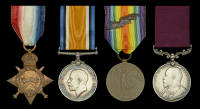 Four: Captain (Quartermaster) J. Ellis, Cheshire Regiment, who served over 30 years with the Colours and witnessed...