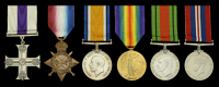 A Great War ‘Western Front’ M.C. group of six awarded to Captain J. Ross, North Staffordshire Regiment, attached...