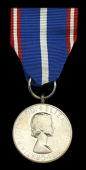 Royal Victorian Medal, E.II.R., silver, on Honorary ribbon in Honorary Royal Mint red leatherette case of issue,...