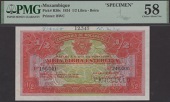 Companhia de Mocambique, printers archival specimen 1/2 Libra Esterlina, 15 March 1934, serial number range 190001...