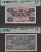 Companhia de Mocambique, printers archival specimen 1 Escudo, 12 May 1937, serial number range 030001 to 080000,...