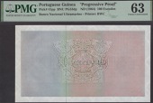 Banco Nacional Ultramarino, Portuguese Guinea, partial proof for 100 Escudos, ND (1964), with obverse only on...