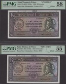 Banco Nacional Ultramarino, St Thomas & Prince, printers archival specimen 50 Escudos (3), 20 November 1958, serial...
