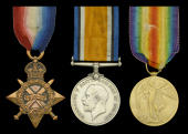 Three: Private H. Bentley, Royal Irish Fusiliers, who was killed in action at Gallipoli on 10 August 1915

1914-15...