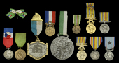 France, Union Des Sapeurs Pompiere Medal; Pas De Calais Fire Brigade Merit Medal 1930; Fire Brigade Medal of Honour;...
