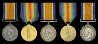 Pair: Stoker First Class W. Lloyd, Royal Navy, who was wounded in action at Gallipoli on 1 May 1915
British War and...