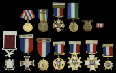 Brazil, Rio De Janerio State Fire Department Centenary Medal; Rio De Janerio State Fire Department Good Service...