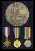 Three: Sergeant J. Bennett, Manchester Regiment, who was killed in action at Gallipoli on 7 August 1915

1914-15...