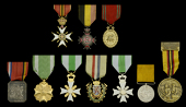 Belgium, Fire Service Gallantry Medal; Fire Service Cross, gold, 2nd class; Fire Service Cross, silver, 2nd class;...