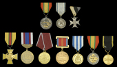 Estonia, Fire Service Silver Medal of Merit 1920-40, silver; Fire Brigade Silver Cross; Fire Service Distinguished...