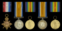 Family Group:

Three: Private H. Smith, 15th Battalion, Australian Imperial Force, who was killed in action at...