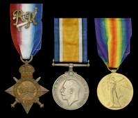 Three: Private F. A. Foxell, 1st City of London Yeomanry (Rough Riders), who served at Gallipoli from August...