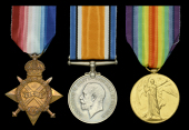 Three: Private A. G. Brown, Royal Scots, who was wounded in action at Gallipoli in May 1915, and died at home in...