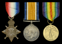 Three: Private A. Dunford, Royal Irish Fusiliers, who died of wounds at Gallipoli on 16 August 1915, aged 18...