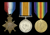 Three: Private A. Brydone, King’s Own Scottish Borderers, who was killed in action at Gallipoli during the attack...
