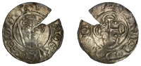 William II (1087-1100), Cross in Quatrefoil type, Penny, possibly Salisbury, Osbern, osbern on [––], 1.02g/12h...