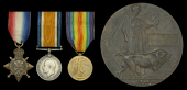 Three: Private W. Flynn, Lancashire Fusiliers, who was killed in action at Gallipoli during the Battle of Scimitar...