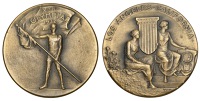 U.S.A., Olympic Games, Los Angeles, 1932, a bronze Participant’s medal by J. Kilenyi for Whitehead-Hoag, male...