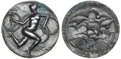 ITALY, Olympic Games, Rome, 1960, a cast bronze Participant’s medal by E. Greco for Bertoni, naked female figure...