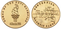 U.S.A., Olympic Games, Atlanta, 1996, a bronze Participant’s medal, unsigned [by M. Grear] for Reed & Barton,...
