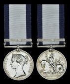 Naval General Service 1793-1840, 1 clasp, Nassau 22 March 1808 (James Chapman, Midshipman.) light edge bruising,...