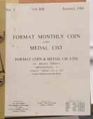 Format Coin & Medal Co Ltd [Birmingham], Format Monthly Coin and Medal List, vol. 4, nos. 1-11, vol. 5, nos. 1 (2...