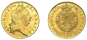 George III (1760-1820), Pre-1816 issues, Half-Guinea, 1801, sixth bust right, rev. shield of arms within crowned...
