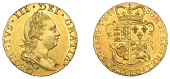 George III (1760-1820), Pre-1816 issues, Half-Guinea, 1786, fourth bust right, rev. crowned shield of arms (EGC 827;...
